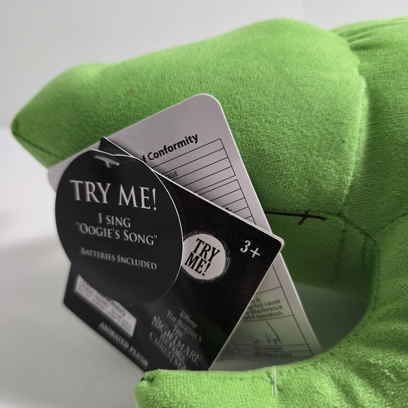 NBC Nightmare before Christmas disney oogie boogie animated plush 15 in Nwt - Picture 7 of 7